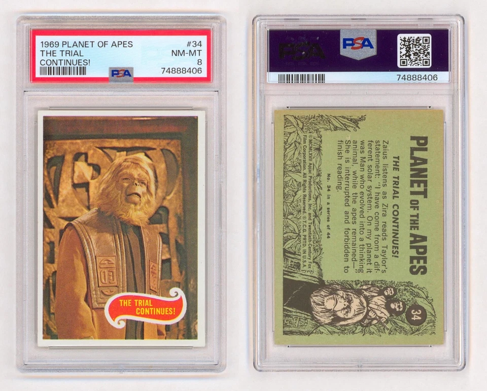 1969 Planet of the Apes #34 "The Trial Continues!" PSA 8 NM-MINT - Image 1 of 1