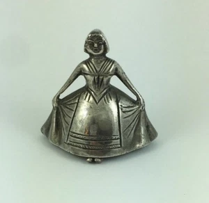 Vintage European Heavy Silver Milk Maid Bell - 51 mm High - Picture 1 of 5