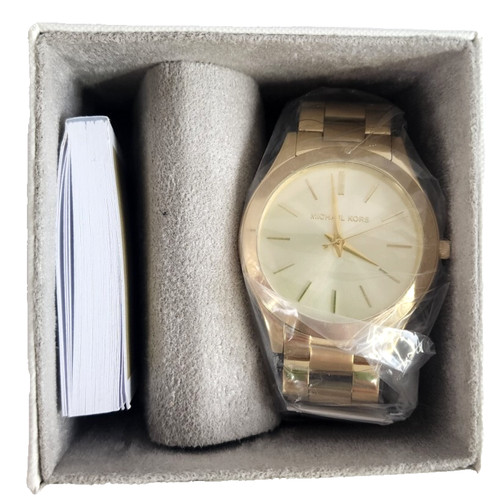 Orologio Analogico Donna Michael Kors MK3179 Runway Acciaio Inox Tono Oro