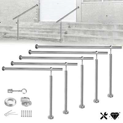 Geländer Handlauf Edelstahl Balkon Geländer Treppe Brüstung Bausatz Aufmontage - Bild 1 von 4