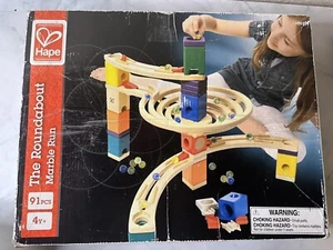 Hape Quadrilla Wooden roundabout Marble Run -Incomplete - Picture 1 of 4