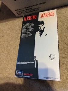 Scarface VHS 1983 Movie 2 Tape Set Al Pacino Oliver Stone 80's Gangster Action - Picture 1 of 6