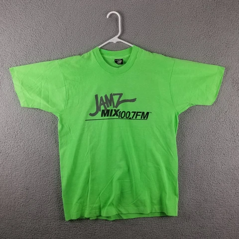 Vintage Pittsburgh Shirt Men Large Radio Station Jamz Mix 100.7 FM 90's Cover