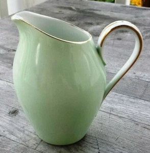 Rare Noritake Japan Celadon Green Porcelain Creamer - Picture 1 of 4