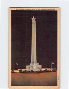 Postcard San Jacinto Memorial Shaft at San Jacinto Battlefield Texas USA - Picture 1 of 2