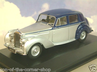 OXFORD 1/43 1946-52 BENTLEY MKVI MK6 MIDNIGHT BLUE/SHELL GREY (SILVER) BN6004 - Image 1 of 2