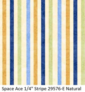 Multi color Stripe BTY cotton quilt fabric Quilting Treasures 29576-E Natural - Picture 1 of 3
