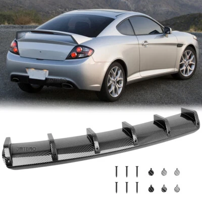 Rear Bumper Diffuser Lip Splitter Shark Fin Carbon For Hyundai Tiburon 1997-2008 - Изображение 1 из 4