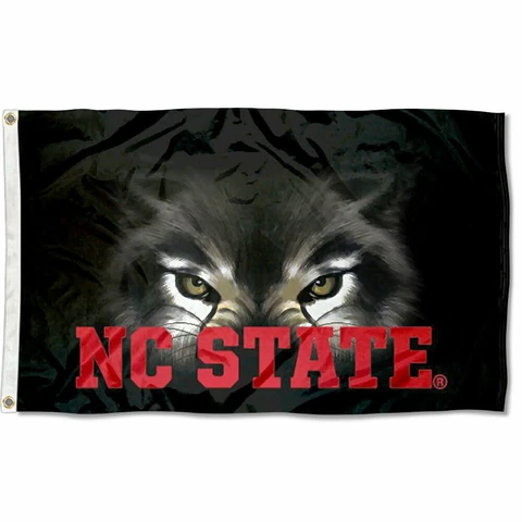 North Carolina State Wolfpack Pack Eyes Flag Large 3x5 Cover