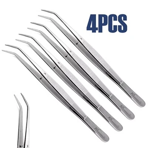 4PCS London College Tweezer Dental Surgical Diagnostic Dental Forceps Veterinary - Picture 1 of 3