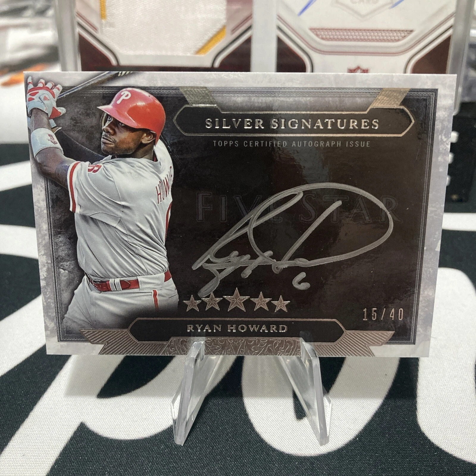 2020 Topps Five Star Ryan Howard Silver Signatures /40 Philadelphia Phillies  ￼