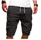 Men Cargoshorts Casual Pants Outdoor Multi Pockets Summer Beach Five-piece Pants