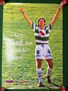 Camiseta deportiva 1996 1997 SCR SK Rapid Wien STUMPF POSTER DIADORA M900 - Imagen 1 de 5