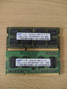 M471B5673EH1-CF8 (3GB RAM 1066MHz, PC3-8500 DDR3 SODIMM X2 Sticks (1GB / 2GB) - Picture 1 of 2