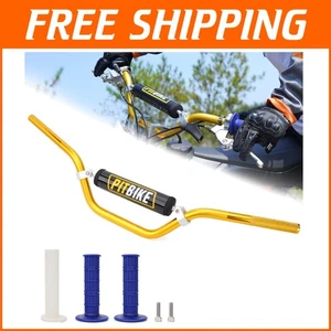 Universal 7/8" Dirt Bike Handlebars with Grips - Lightweight Aluminum Upgrade - Picture 1 of 10