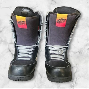 Botas de snowboard Vans Mantra para hombre talla 10 negras grises suela rasta ajuste triple con cordones - Imagen 1 de 20
