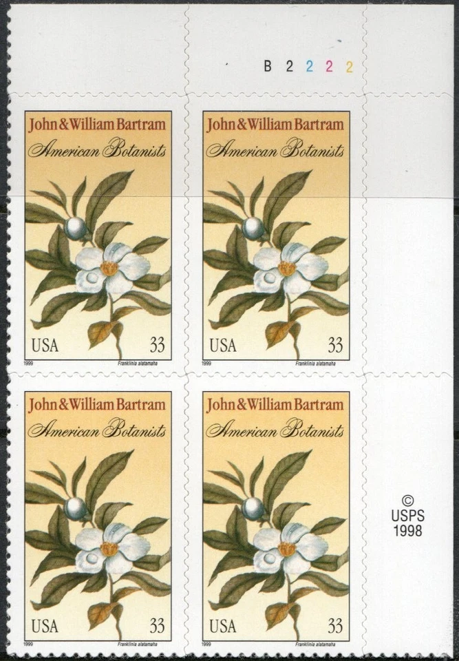 US Scott #3314 Plate Block of 4, "American Botanists", MNH - Image 1 of 1