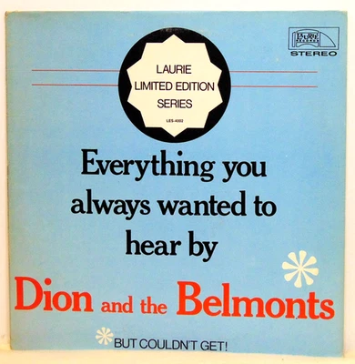 Dion and the Belmonts - Everything You Always Wanted To Hear Laurie Records LP - Image 1 of 4