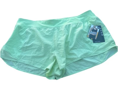 Avia Women's Size 3X Green Athletic Running Shorts With Side Pocket - Image 1 of 4