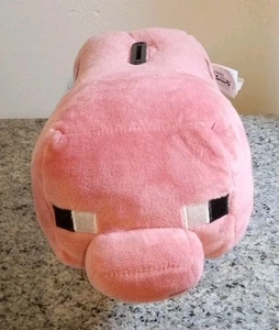 BANCA DE CERDO Mojang Minecraft peluche animal 13" se une a una moneda - Imagen 1 de 8
