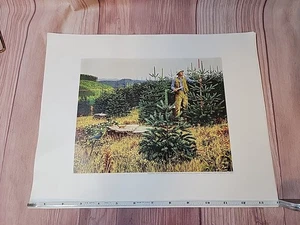 Vintage Weyerhaeuser Industrial Forester Print By Stan Galli 1974 - Picture 1 of 4