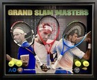 ROGER FEDERER + NOVAK DJOKOVIC + NADAL Signed Tennis Racquets Rackets FRAMED COA