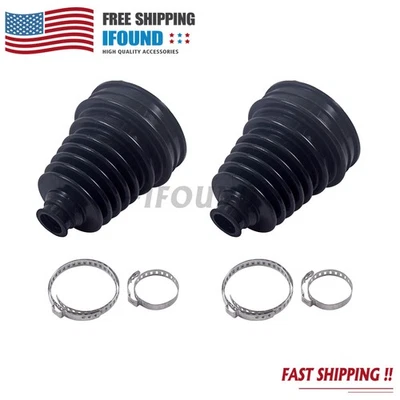 1Pair Universal Black Constant Velocity Dust Cover Drive Shaft CV Joint Boot Kit - Изображение 1 из 4