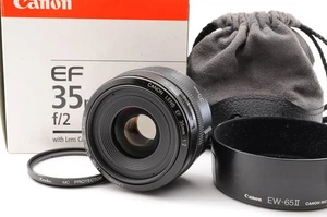 [MINT] Canon EF 35mm f/2 Wide Angle AF MF Lens With hood From Japan in box #17 - Picture 1 of 15