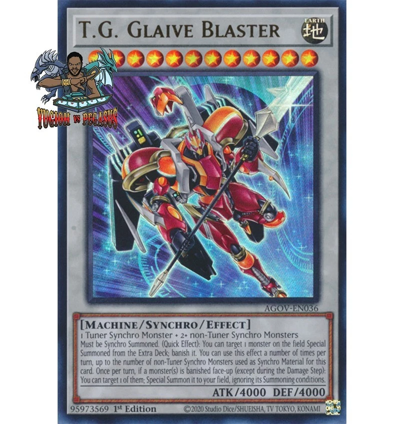 Yugioh! 1x T.G. Glaive Blaster AGOV-EN036 Ultra Rare 1st Ed NM - Image 1 of 1