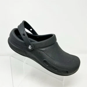 Crocs Bistro Men's Black Slip Resistant Clogs Workwear Shoes Size 11 Casual - Picture 1 of 10