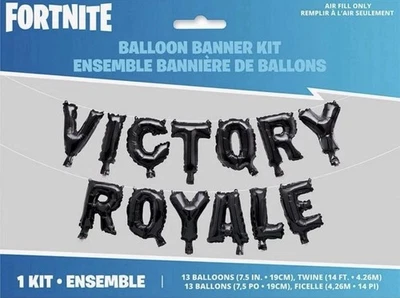 Fortnite Victory Royale Balloon Birthday Banner Kit- 14 ft banner 🔥 - Image 1 of 2