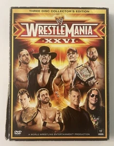 WRESTLEMANIA XXVI COLLECTOR'S EDITION wwe 3-DISC dvd wrestling - Picture 1 of 5