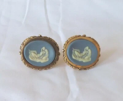 Gemelos vintage Dante Museum Master Piece The Kiss azules y blancos Foto 1 de 4