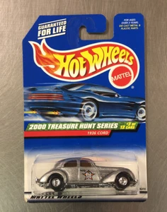 HOT WHEELS 2000 TREASURE HUNT SERIES 1936 CORD LIMITED EDITION MATTEL WHEELS - Picture 1 of 5