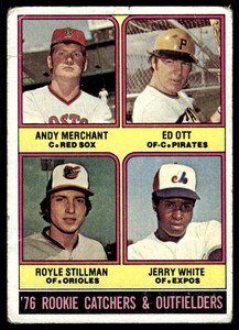 1976 Topps Rookie Catchers & Outfielders - Andy Merchant/Ed Ott/Royle