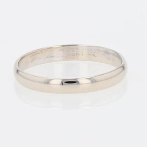 3mm Polished Classic Wedding Band Ring 14k White Gold 1.86 Grams Size 9 - Picture 1 of 5