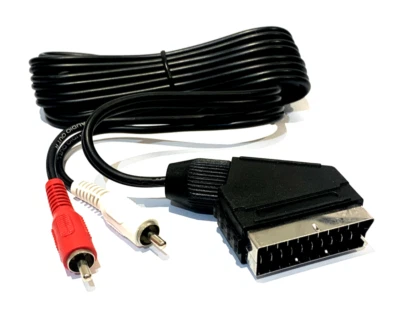 Scart Plug to 2 Phono Plugs Audio Lead - Image 1 of 3