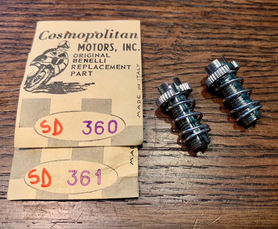 JUEGO AJUSTADOR DE CABLE DE FRENO Y EMBRAGUE BARRACUDA BENELLI MOTOBI 125 & 200 SPRITE 250 Foto 1 de 1