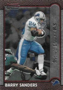 1999 Bowman Chrome #149 Barry Sanders Detroit Lions Hall of Fame - Picture 1 of 2