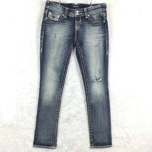 Vigoss Damen Jeans Dublin Boyfriend Blau Denim Whiskering Ripped Distressed 6 - Bild 1 von 11