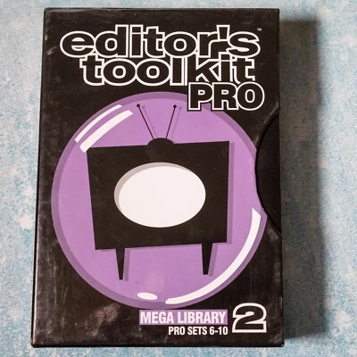 Digital Juice Editor’s Toolkit Pro #2 Video Editing Tools Software Backgrounds + - Image 1 of 4
