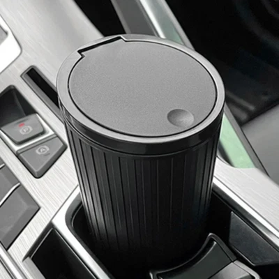 Mini Car Trash Bin Can Dust Organizer Rubbish Bag Garbage Container Storage Box - Image 1 of 4