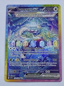 JCC Pokémon: Terapagos EX 170/142 S&V - Corona Estelar Ilustración Especial Raro - Imagen 1 de 7