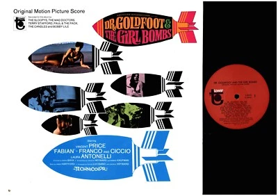 DR GOLDFOOT & THE GIRL BOMBS Sound Track TOWER 10 TRACK MONO LP VINYL RECORD - Image 1 of 4