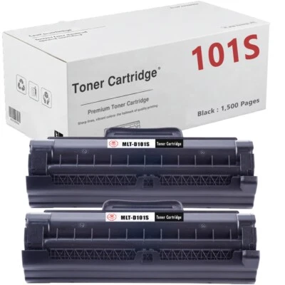 2 cartucce toner nero per Samsung ML2160 SCX3400F SCX3405 SCX3405F MLTD101S - Immagine 1 di 4
