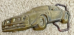 Vintage 70s - 1979 Baron Belt Buckle Solid Brass PONTIAC TRANS AM Car Vehicle - Picture 1 of 3