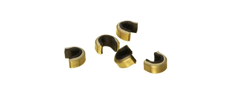 New Brass Nocks Archery String Recurve Medium 10 Pieces. 12-14 Strands. Free P&P - Image 1 of 1