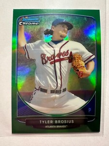 K52,800 - 2013 Bowman Chrome Mini Green Refractors #294 Tyler Brosius #/75