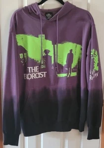 ~NWT~ THE EXORCIST Hoodie Men's M Purple Black Pocket Hooded Sweatshirt Pullover - Picture 1 of 9