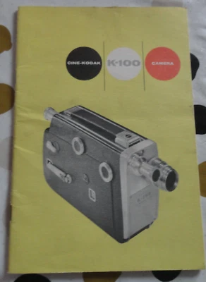 kodak k-100 mode d'emploi guide camera - Photo 1/4